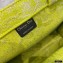 Dior Small Book Tote Bag in Toile de Jouy Reverse Embroidery Yellow 2021