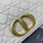 Dior Medium Caro Bag in Supple Cannage Calfskin White 2021