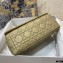 Dior Medium Caro Bag in Supple Cannage Calfskin Beige 2021