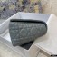 Dior Medium Caro Bag in Supple Cannage Calfskin Gray 2021
