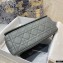Dior Medium Caro Bag in Supple Cannage Calfskin Gray 2021