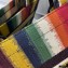 Dior Small Book Tote Bag in Multicolor D-Stripes Embroidery 2021