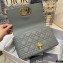 Dior Medium Caro Bag in Supple Cannage Calfskin Gray 2021