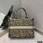 Dior Small Book Tote Bag in Beige Multicolor Mizza Embroidery 2021