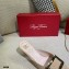 Roger Vivier Heel 4.5cm Belle Metal Buckle Mules in Leather Patent Nude 2021