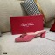 Roger Vivier Heel 4.5cm Belle Metal Buckle Mules in Leather Patent Pink 2021
