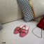 Roger Vivier Heel 2cm Belle Metal Buckle Mules in Leather Patent Pink 2021