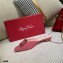 Roger Vivier Heel 2cm Belle Metal Buckle Mules in Leather Patent Pink 2021