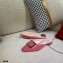 Roger Vivier Heel 2cm Belle Metal Buckle Mules in Leather Patent Pink 2021
