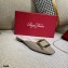 Roger Vivier Heel 2cm Belle Metal Buckle Mules in Leather Patent Gray 2021