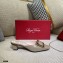 Roger Vivier Heel 4.5cm Belle Metal Buckle Mules in Leather Patent Gray 2021