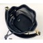 Fendi Leather and Mesh Mon Tresor Mini Bucket Bag Black 2021