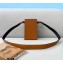 Fendi Leather Stiff Vertical Box Bag Brown 2021