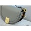 Fendi Leather Moonlight Shoulder Bag Gray 2021