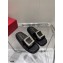 Roger Vivier Slide Strass Buckle Mules in Leather Black 2021