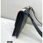 Fendi Leather Flat Baguette Medium Bag Black 2021