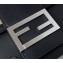 Fendi Leather Flat Baguette Medium Bag Black 2021