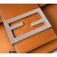 Fendi Leather Flat Baguette Medium Bag Brown 2021