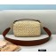 Fendi Woven Straw Medium Baguette Bag 2021