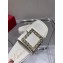 Roger Vivier Slide Strass Buckle Mules in Leather White 2021