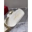 Roger Vivier Slide Strass Buckle Mules in Leather White 2021