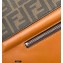 Fendi Flat Pouch Clutch Bag Brown Fabric 2021