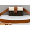 Fendi Brown Fabric Baguette Pouch Bag White/Brown 2021