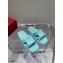 Roger Vivier Slide Covered Buckle Mules in Patent Leather Light Blue 2021