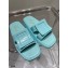 Roger Vivier Slide Covered Buckle Mules in Patent Leather Light Blue 2021