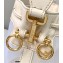 Fendi Leather and Mesh Mon Tresor Mini Bucket Bag White 2021