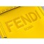 Fendi Leather Mini Sunshine Shopper Bag Yellow 2021