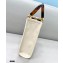 Fendi Leather Mini Sunshine Shopper Bag White 2021