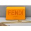 Fendi ROMA Leather Wallet On Chain Mini Bag Orange 2021