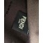 Fendi Leather Large Flat Pouch Clutch Bag FF Brown 2021