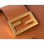 Fendi Leather Small Croissant Hobo Bag Brown 2021