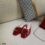 Roger Vivier Heel 2cm Belle Metal Buckle Mules in Leather Patent Burgundy 2021