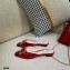 Roger Vivier Heel 2cm Belle Metal Buckle Mules in Leather Patent Burgundy 2021