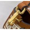 Fendi Brown Leather Medium Baguette Bag with FF Embroidery 2021