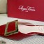 Roger Vivier Heel 2cm Belle Metal Buckle Mules in Leather Patent Burgundy 2021