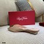 Roger Vivier Heel 2cm Belle Metal Buckle Mules in Leather Patent Nude 2021
