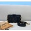 Fendi Baguette Trunk Mini Bag Leather Black 2021