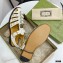 Gucci Rubber Sandals White With Crystals 2021