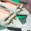 Bottega Veneta THE MADAME Horsebit Ballet Flats Suede Pale Green 2021Bottega Veneta THE MADAME Horsebit Ballet Flats Suede Pale Green 2021