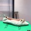 Bottega Veneta THE MADAME Horsebit Ballet Flats Suede Pale Green 2021