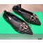 Bottega Veneta THE MADAME Horsebit Ballet Flats Suede Black 2021