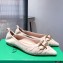 Bottega Veneta THE MADAME Horsebit Ballet Flats Suede Nude Pink 2021
