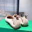 Bottega Veneta THE MADAME Horsebit Ballet Flats Suede Nude Pink 2021