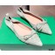 Bottega Veneta THE MADAME Bow Ballet Flats Suede Pale Green 2021