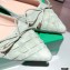 Bottega Veneta THE MADAME Bow Ballet Flats Suede Pale Green 2021