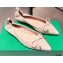 Bottega Veneta THE MADAME Bow Ballet Flats Suede Nude Pink 2021